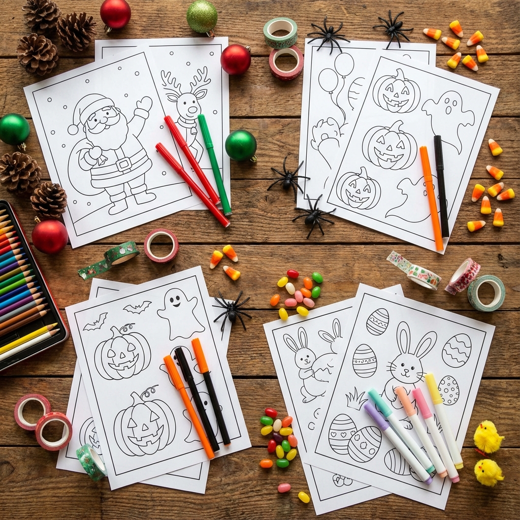 Holiday Coloring Pages: Celebrate Every Season